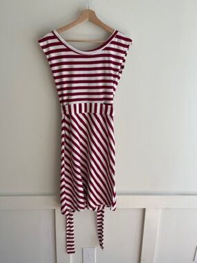 Synergy for ModCloth Nautical Stripe Dress | Organic Cotton Eco-Friendly Sz S